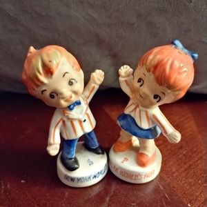 Vintage 1963 New York World's Fair Salt and Pepper Shakers